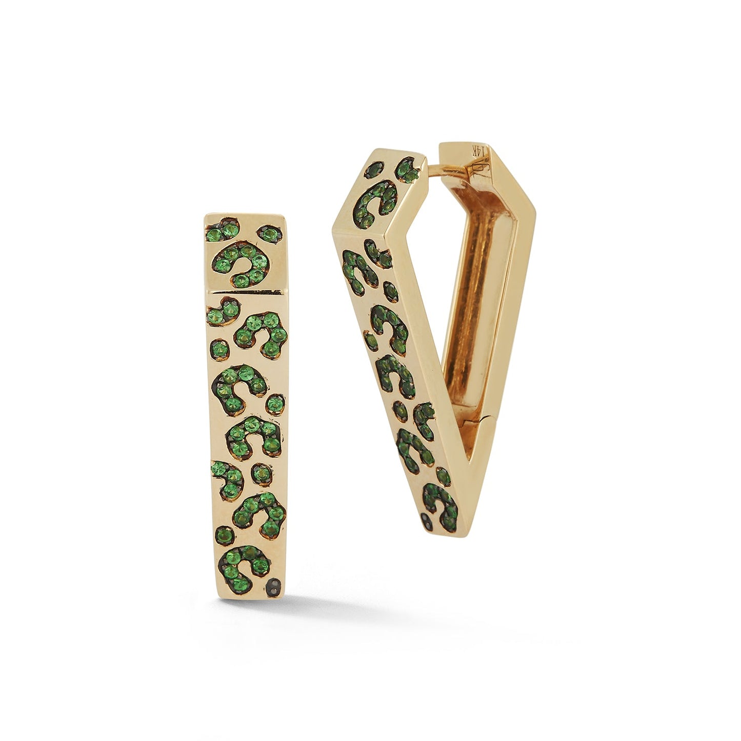 Large Leopard Angular Hoop - 79LayersLarge Leopard Angular Hoop