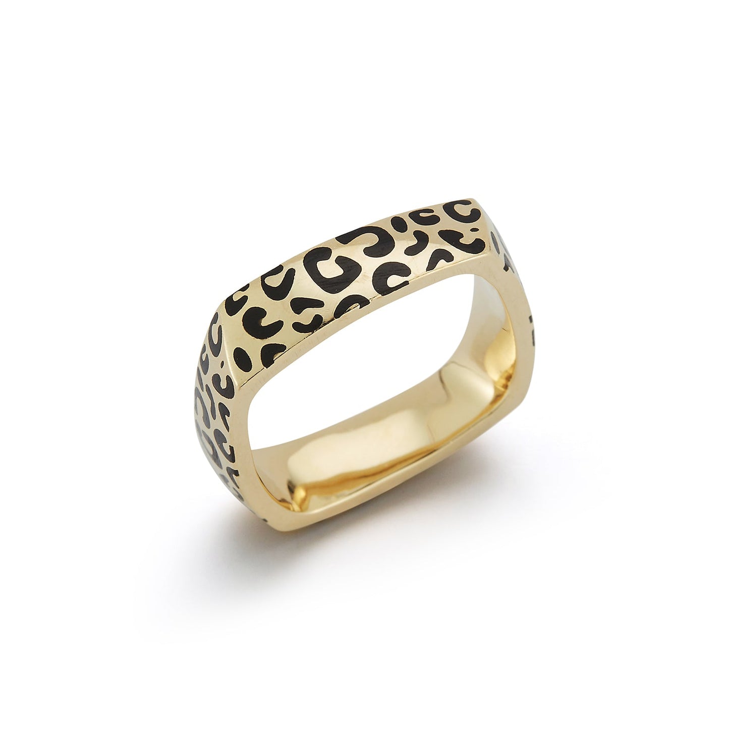 Leopard Enamel Twist Ring - 79LayersLeopard Enamel Twist Ring