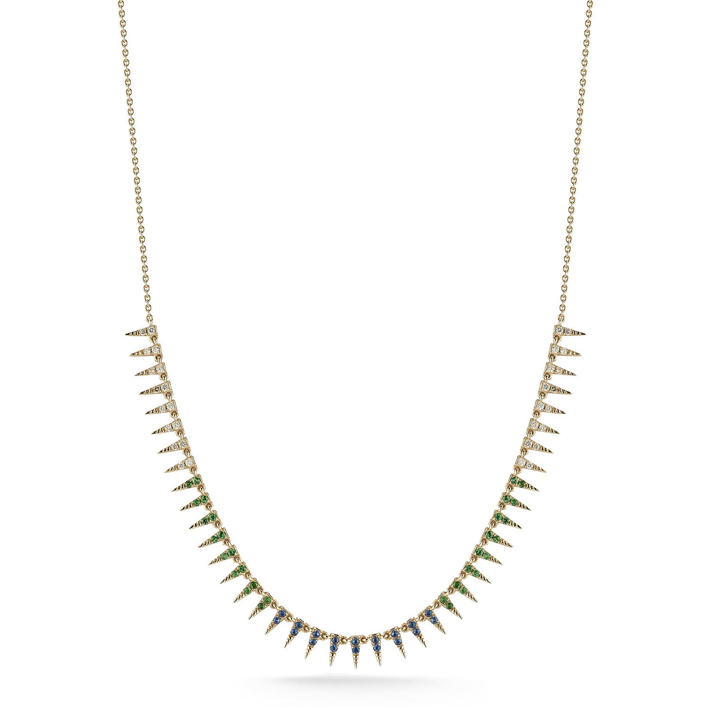 Peacock spike necklace - 79LayersPeacock spike necklace