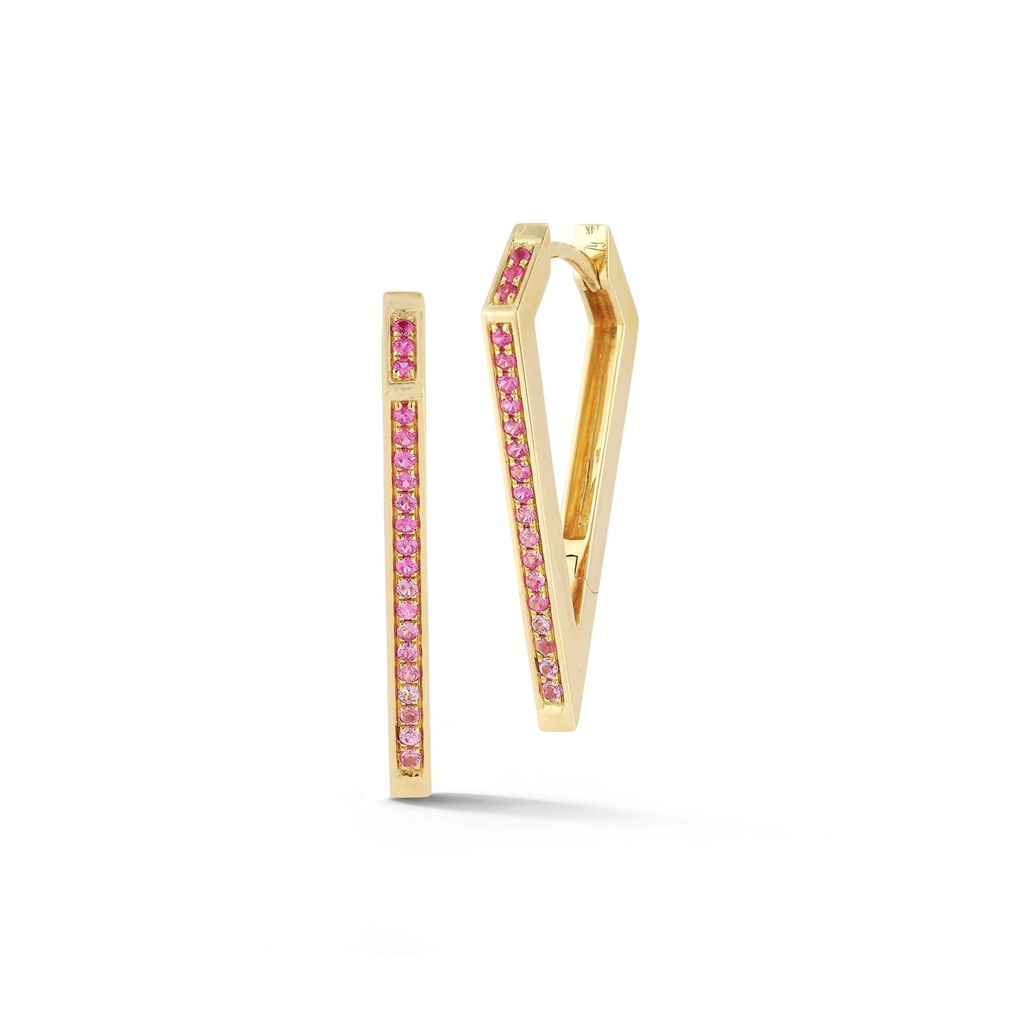Skinny Angular Hoop -Butterfly - 79LayersSkinny Angular Hoop -Butterfly
