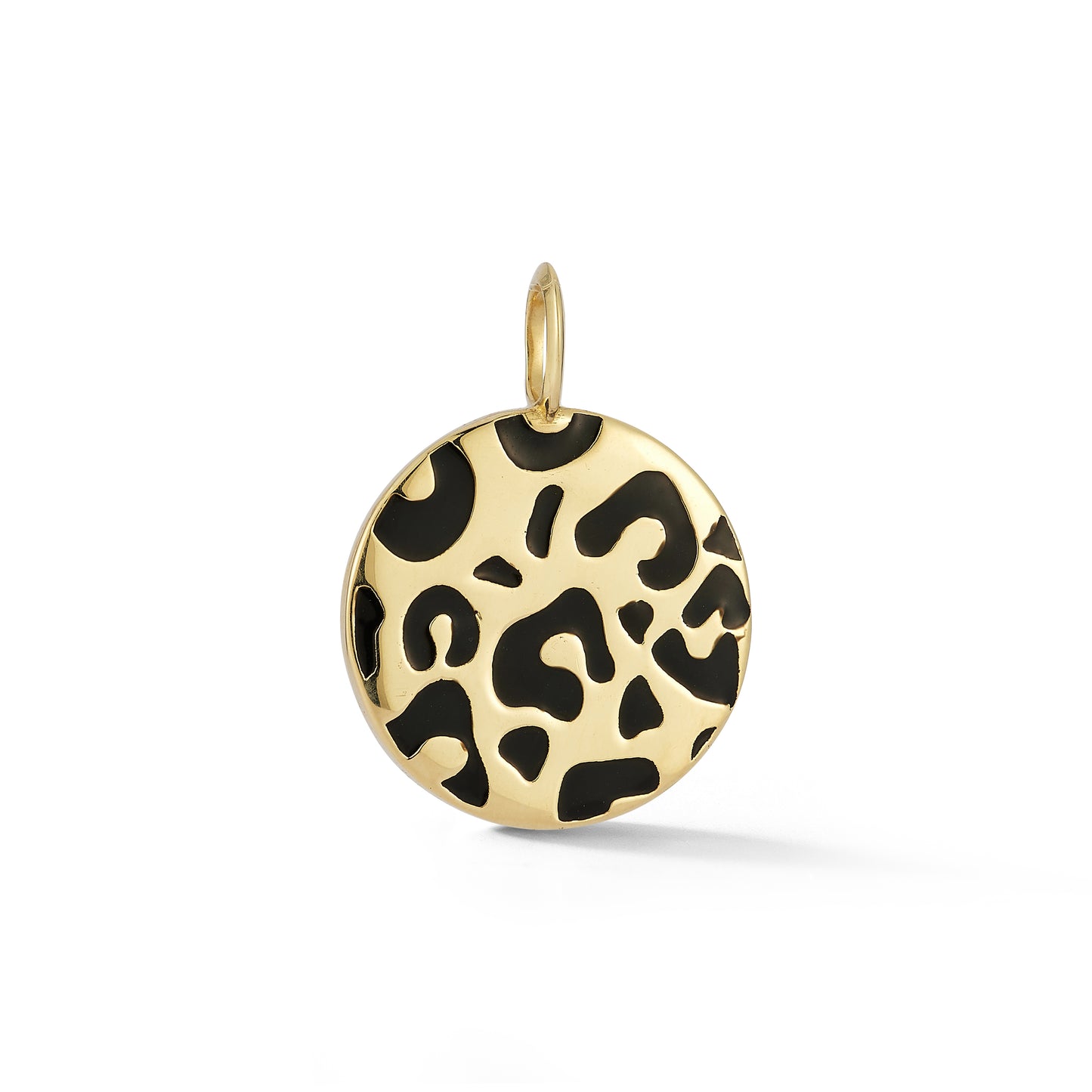 15mm Leopard  Enamel Disc