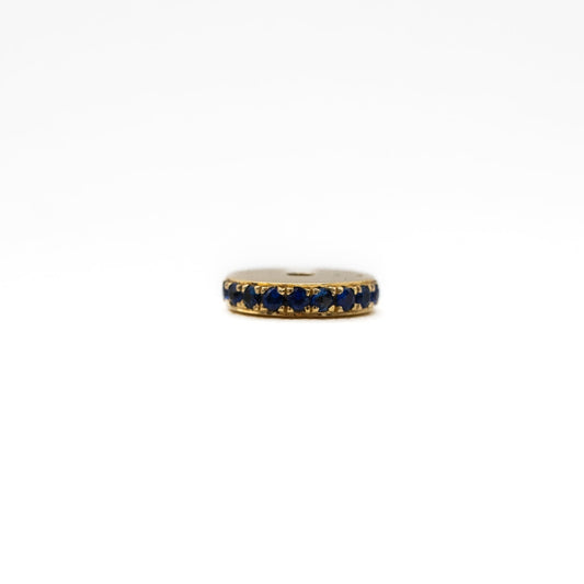 My Twist 14k 2x10mm blue sapphire