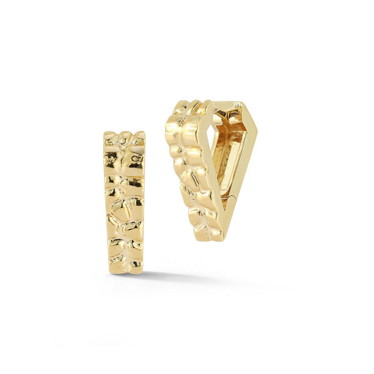 Small Angular Hoop- Crocodile