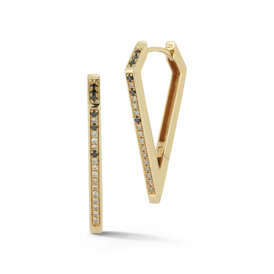 Skinny Angular Hoop- Leopard