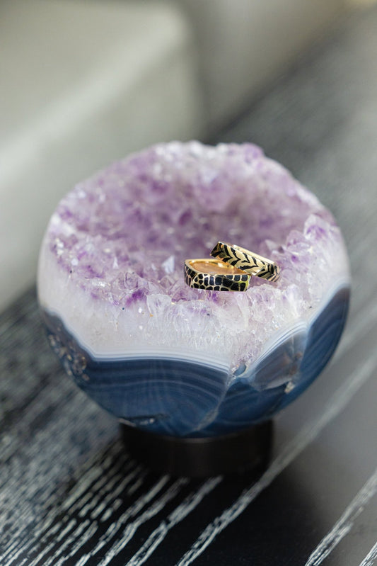 Crocodile Enamel Twist Ring - 79LayersCrocodile Enamel Twist Ring