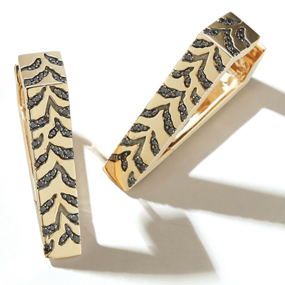 Large Tiger Angular Hoop - 79LayersLarge Tiger Angular Hoop