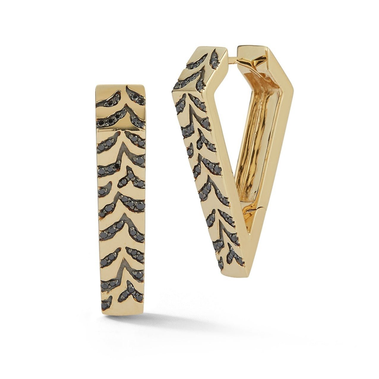 Large Tiger Angular Hoop - 79LayersLarge Tiger Angular Hoop