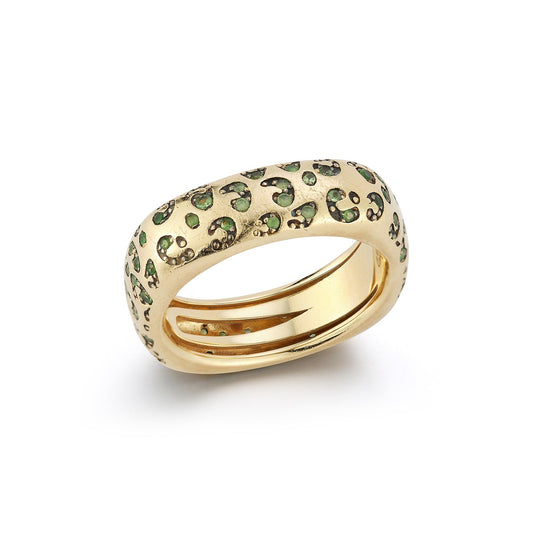 Leopard GG Square Rounded Ring- Full - 79LayersLeopard GG Square Rounded Ring- Full