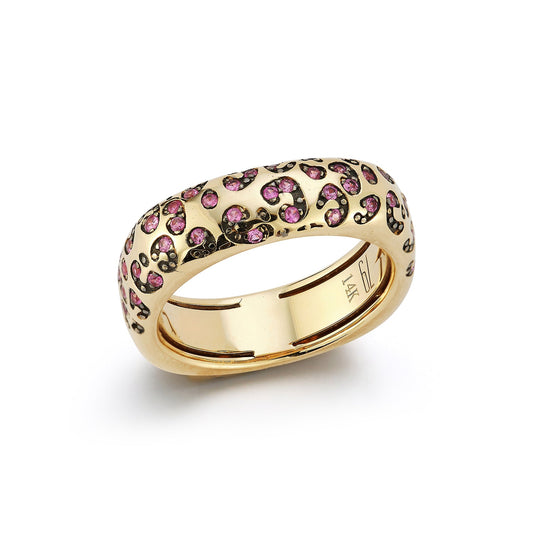 Leopard PS Square Rounded Ring - 79LayersLeopard PS Square Rounded Ring