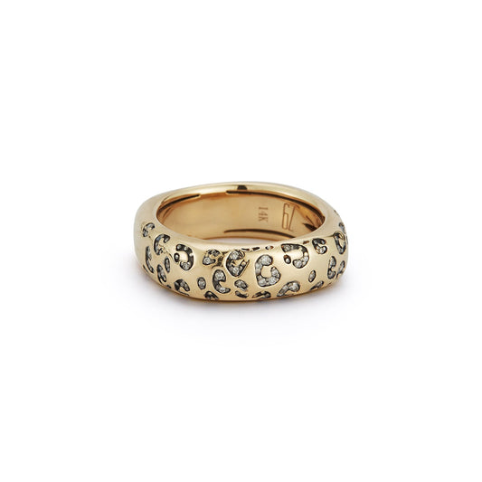 Leopard WD Square Rounded Ring - 79LayersLeopard WD Square Rounded Ring