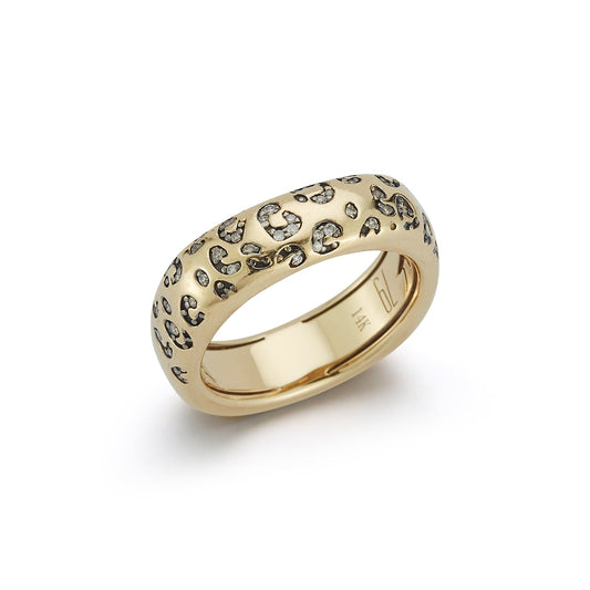 Leopard WD Square Rounded Ring - 79LayersLeopard WD Square Rounded Ring