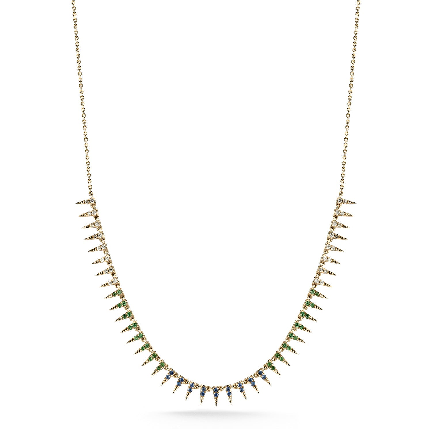Peacock spike necklace - 79LayersPeacock spike necklace