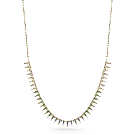 Peacock spike necklace - 79LayersPeacock spike necklace