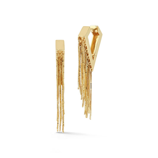 Small Fringe Angular Hoops - 79LayersSmall Fringe Angular Hoops
